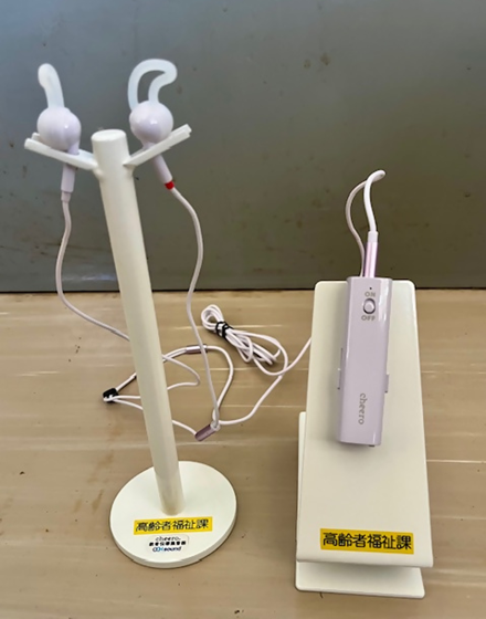 軟骨伝導イヤホンの写真