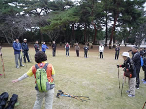 ノルディックウォーク研修の写真