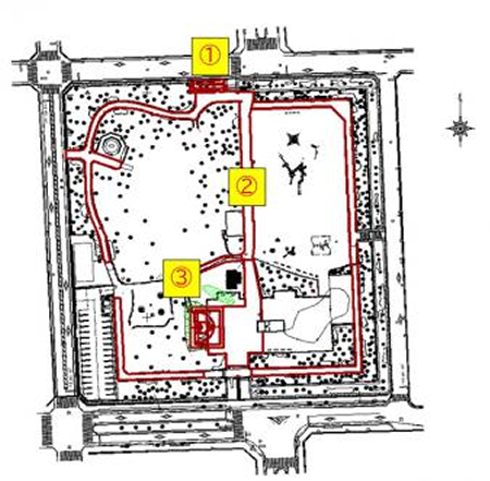 北石垣公園の整備内容の図