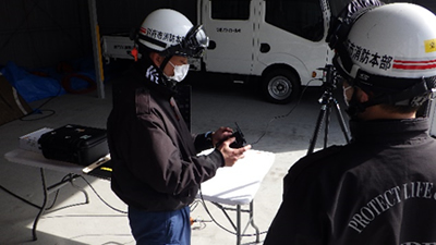 ドローンフィードバック研修の写真