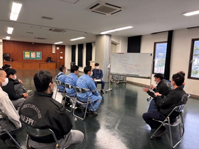 令和7年度救急隊員生涯教育に伴う想定訓練の写真